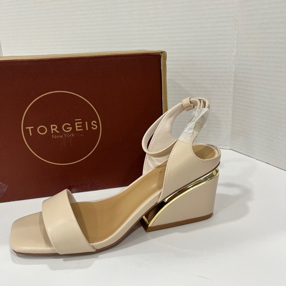 Torgeis Womens Candida Heeled Sandals 8M. NEW‎